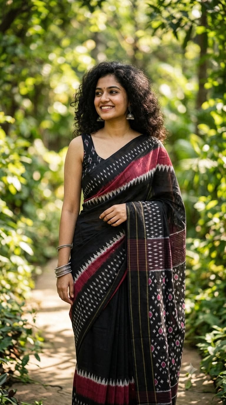 Cotton Saree - PUSNO24-ICTSDZXCC-06