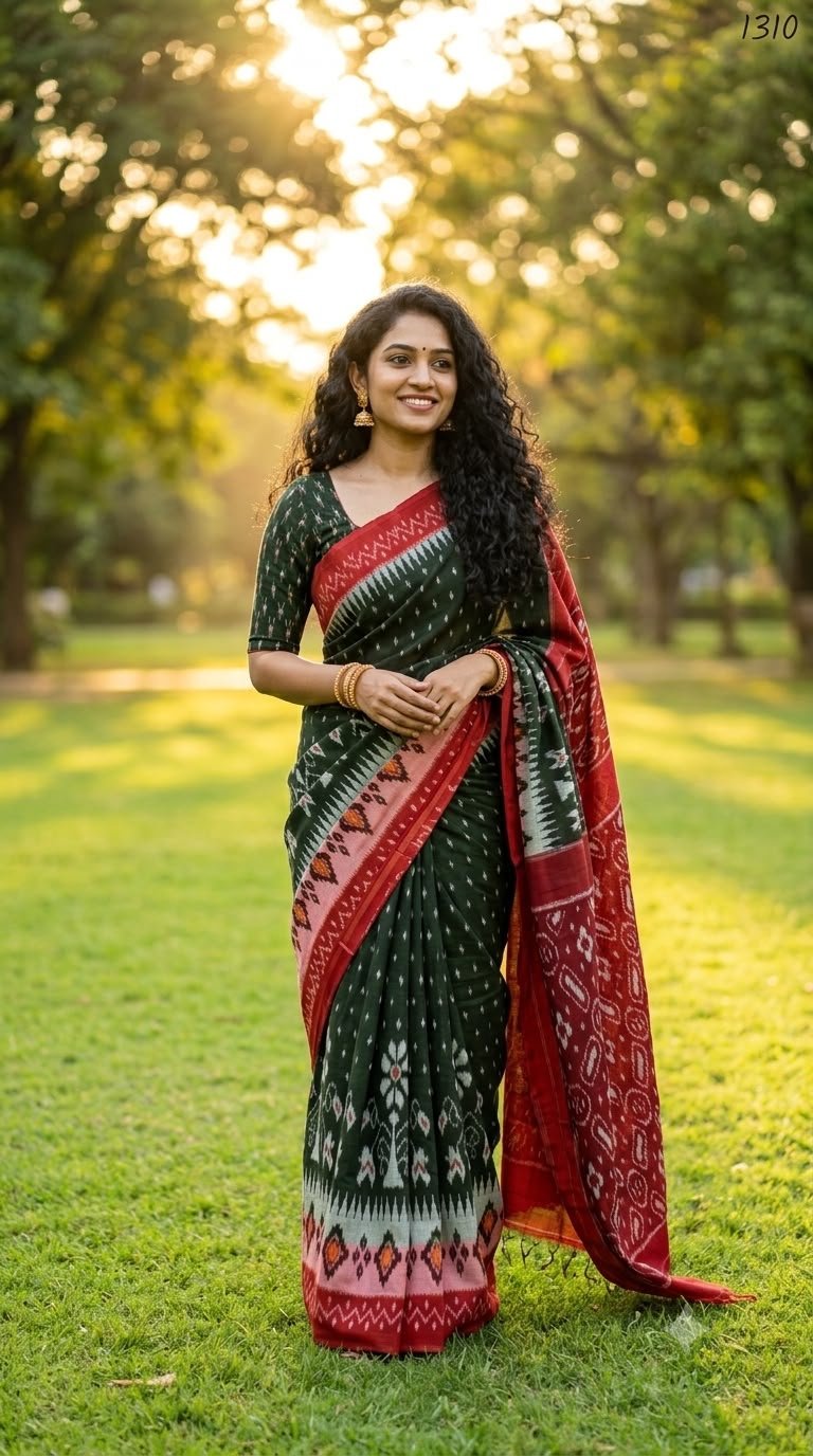 Cotton Saree - PUSNO24-ICTSDZXCC-14