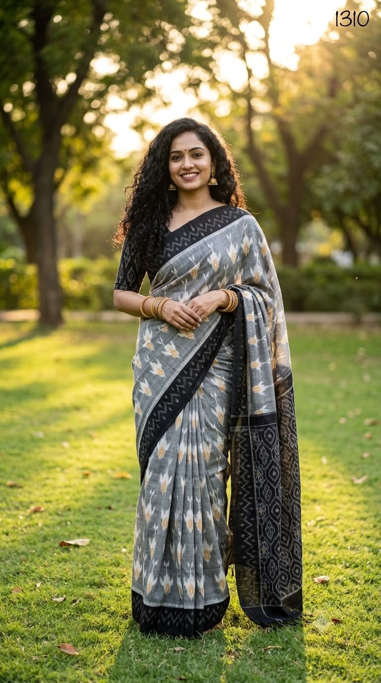 Cotton Saree - PUSNO24-ICTSDZXCC-18