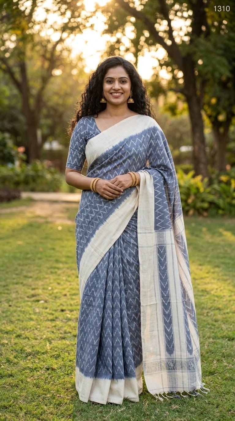 Cotton Saree - PUSNO24-ICTSDZXCC-19