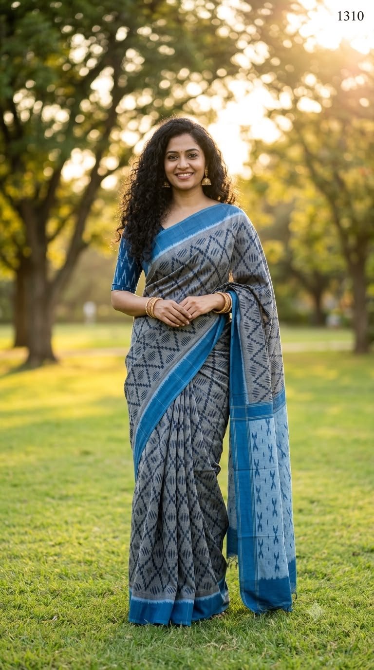 Cotton Saree - PUSNO24-ICTSDZXCC-22