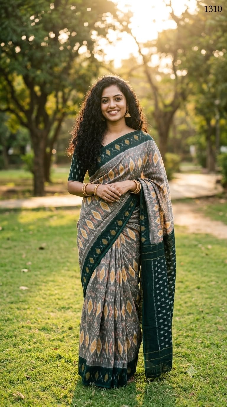 Cotton Saree - PUSNO24-ICTSDZXCC-26