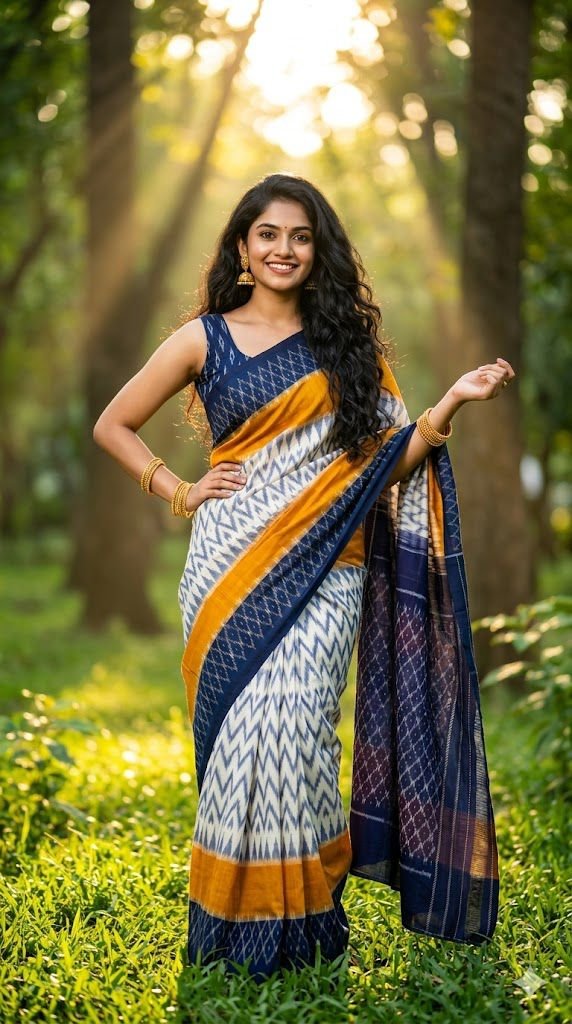Cotton Saree - PUSNY15-ICTSCZDCD-12