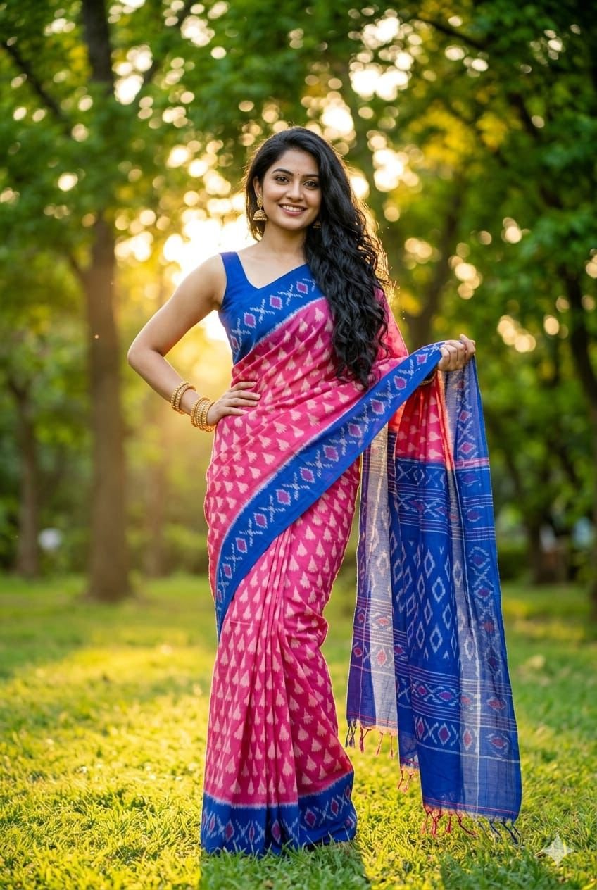 Cotton Saree - PUSNY15-ICTSCZDCD-22