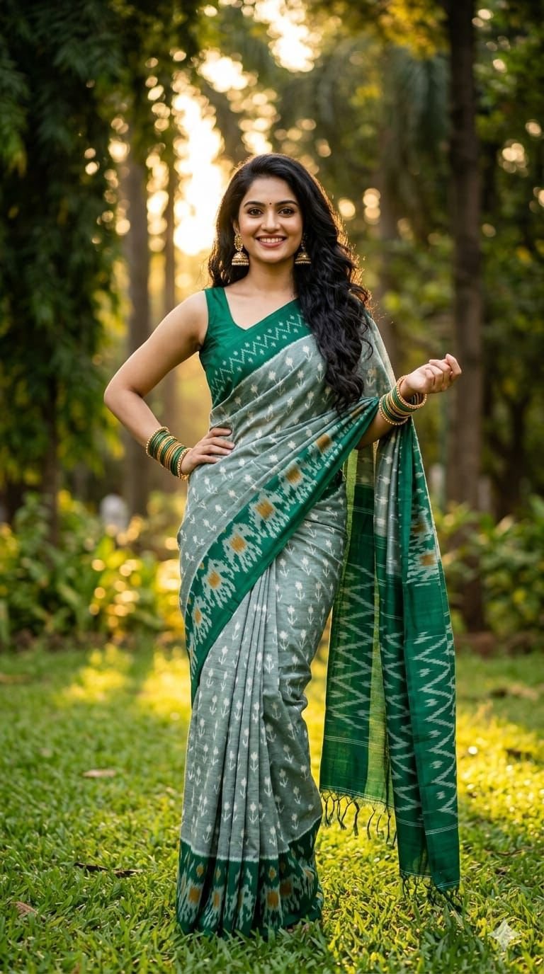 Cotton Saree - PUSNY15-ICTSCZDCD-32