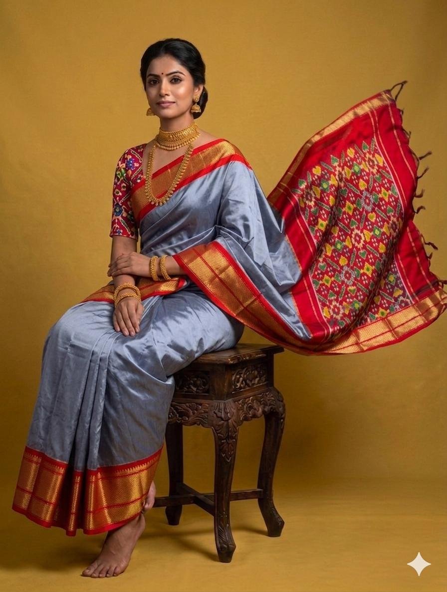 Designer Ikat - PSRGY27-IDSSCNSDC-02