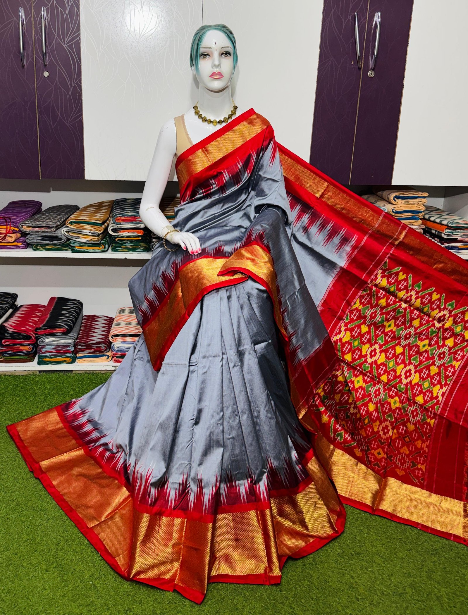 Designer Ikat - PSRGY27-IDSSCNSDC-09