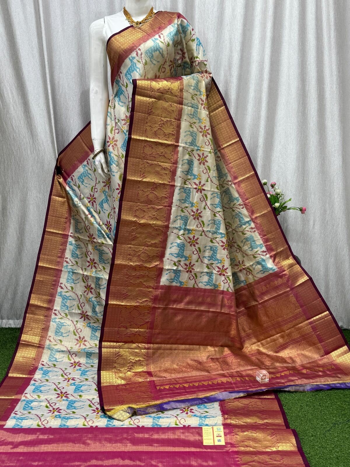 Full tissue designer saree - PASKY14-FTHSITEDC-02