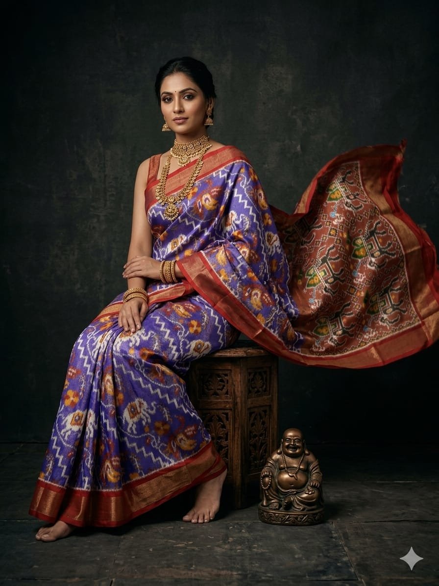 Full tissue designer saree - PGMRY27-FTHSIDSCD-06