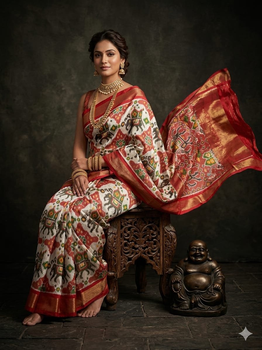 Full tissue designer saree - PGMRY27-FTHSIDSCD-07