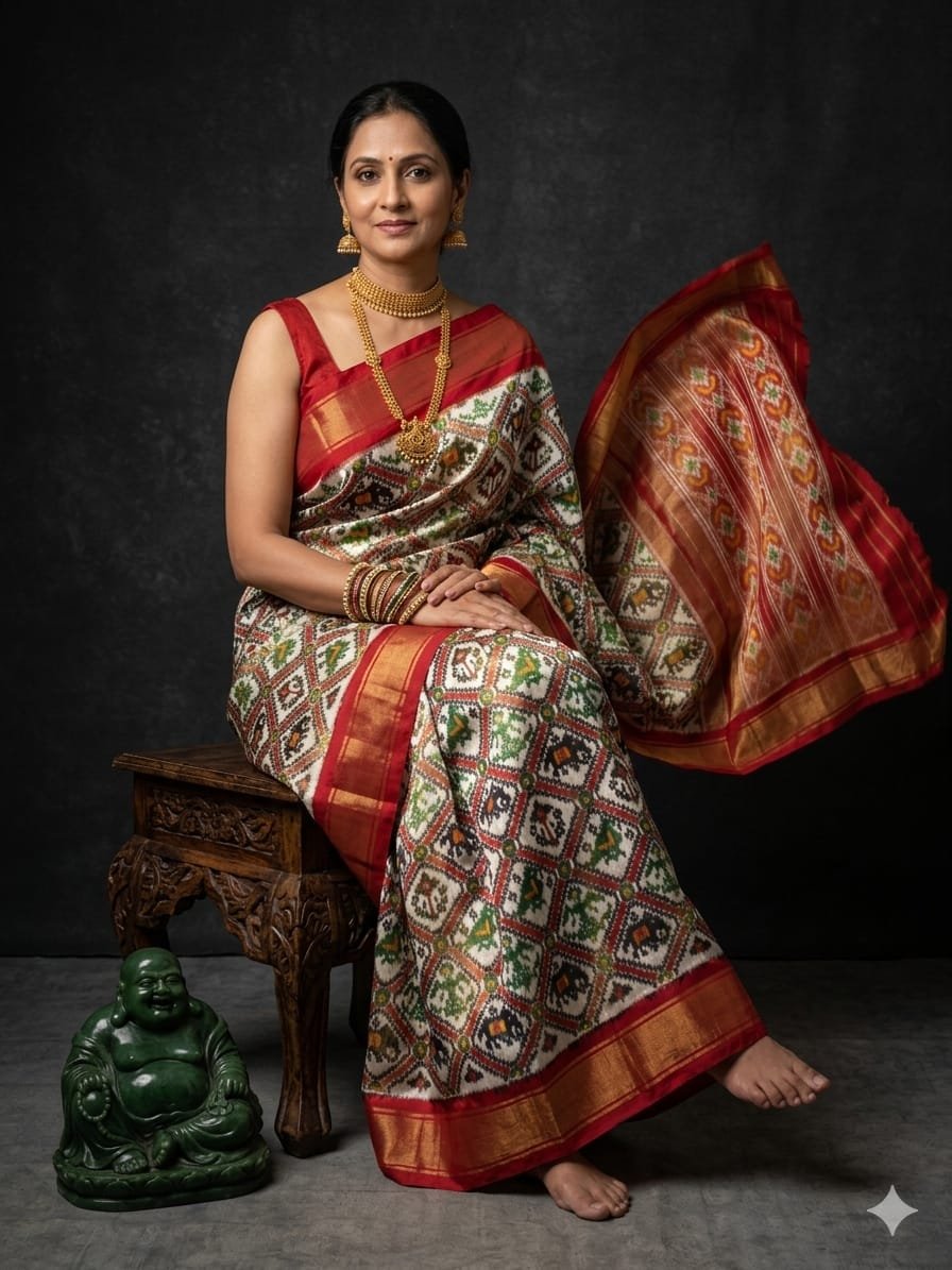 Full tissue designer saree - PGMRY27-FTHSIDSCD-09