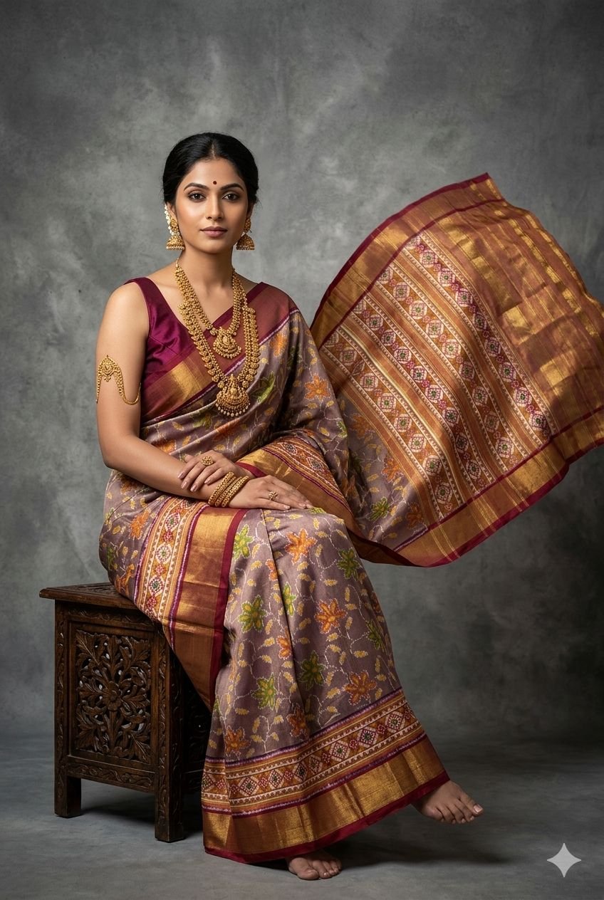 Full tissue designer saree - PUSNY08-FTHSIDSCD-18