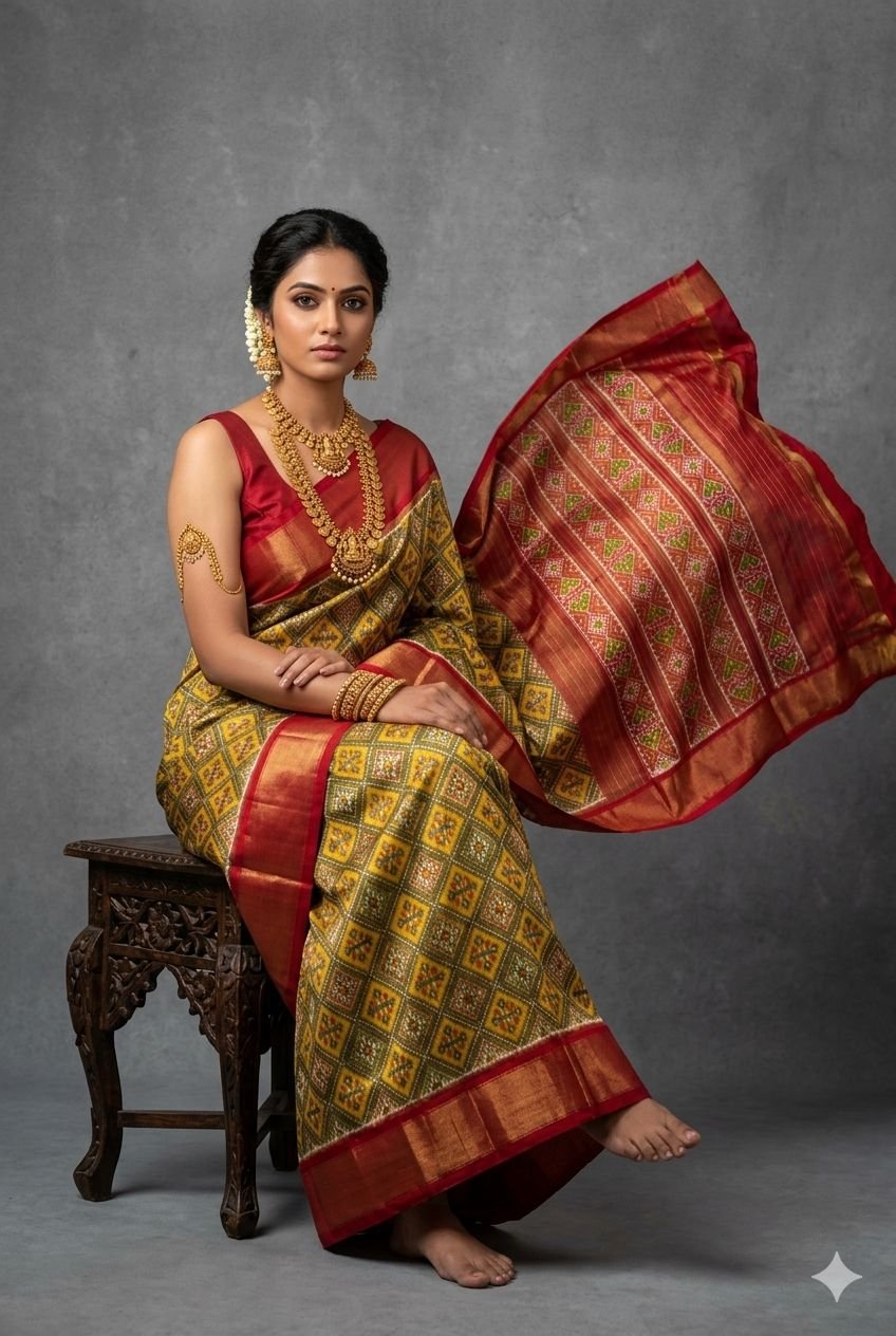 Full tissue designer saree - PUSNY25-FTHSICSCD-07