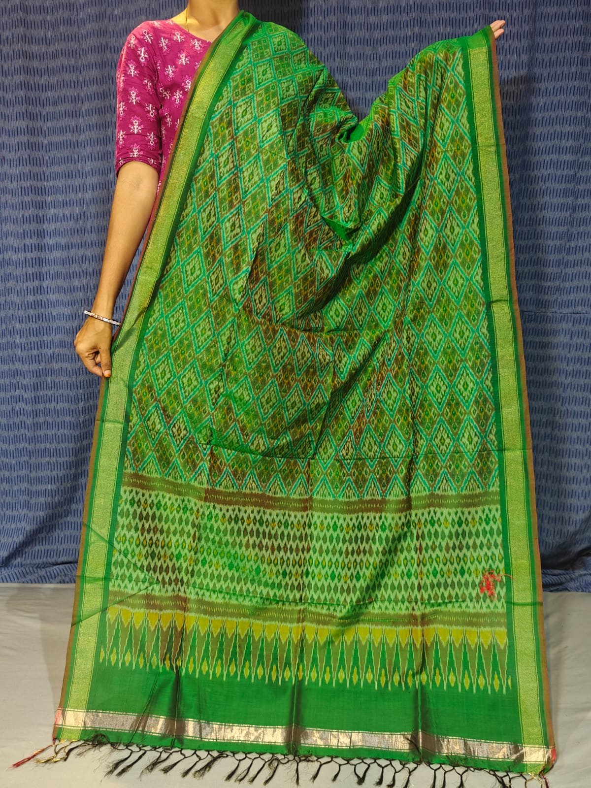 Ikat Dupatta - PGMRL04-ISCDDIXDC-08