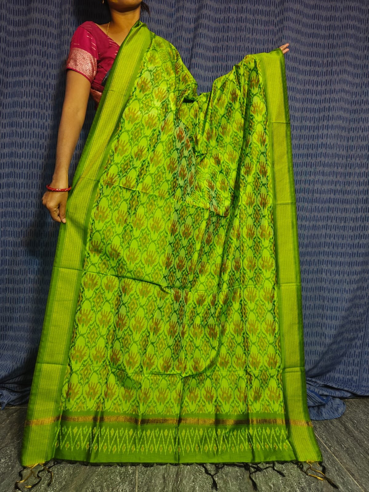 Ikat Dupatta - PGMRL04-ISCDDIXDC-18