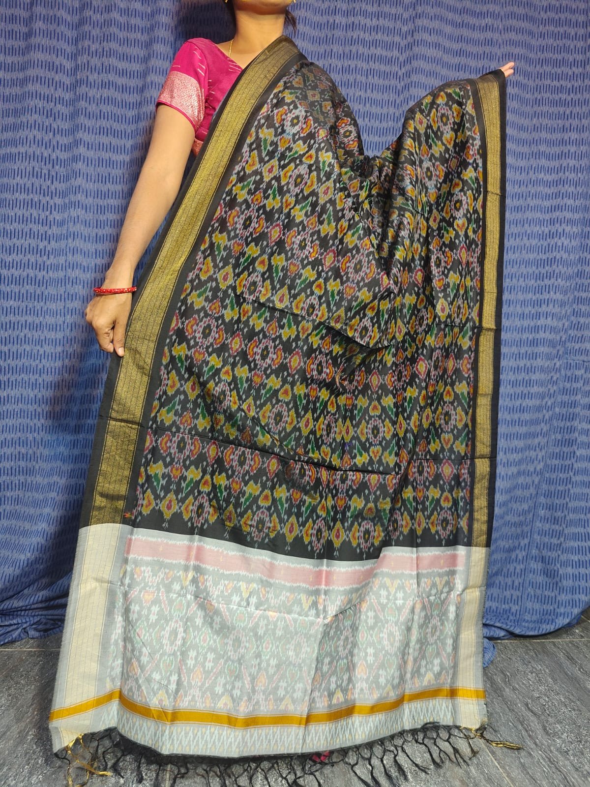 Ikat Dupatta - PGMRL04-ISCDDIXDC-20