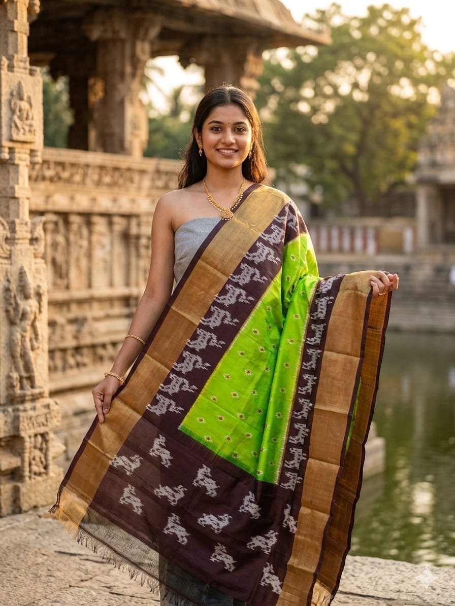Ikat Dupatta - PGMRY26-ISDPDEZCD-02