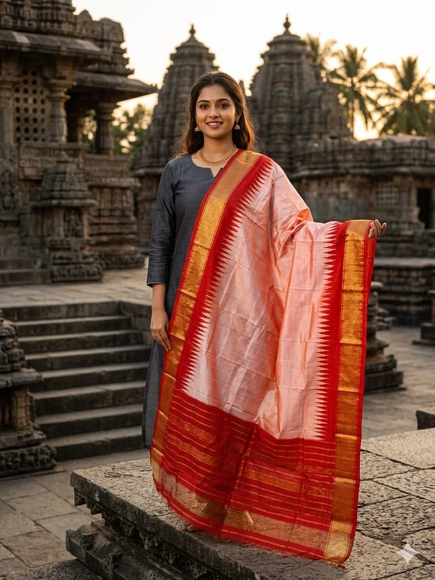 Ikat Dupatta - PGMRY26-ISDPDEZCD-10