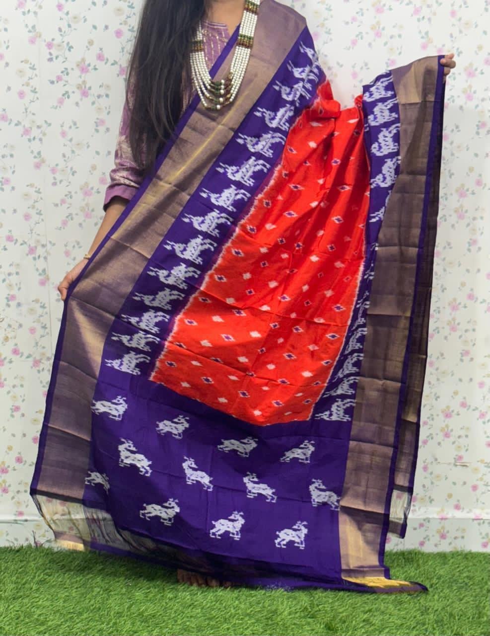 Ikat Dupatta - PSDHG17-ISDPDEZDD-01