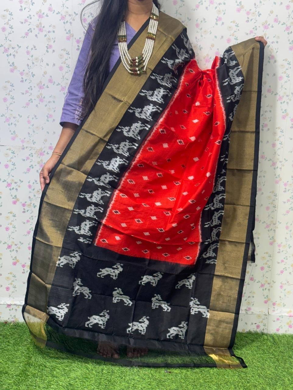 Ikat Dupatta - PSDHG17-ISDPDEZDD-06