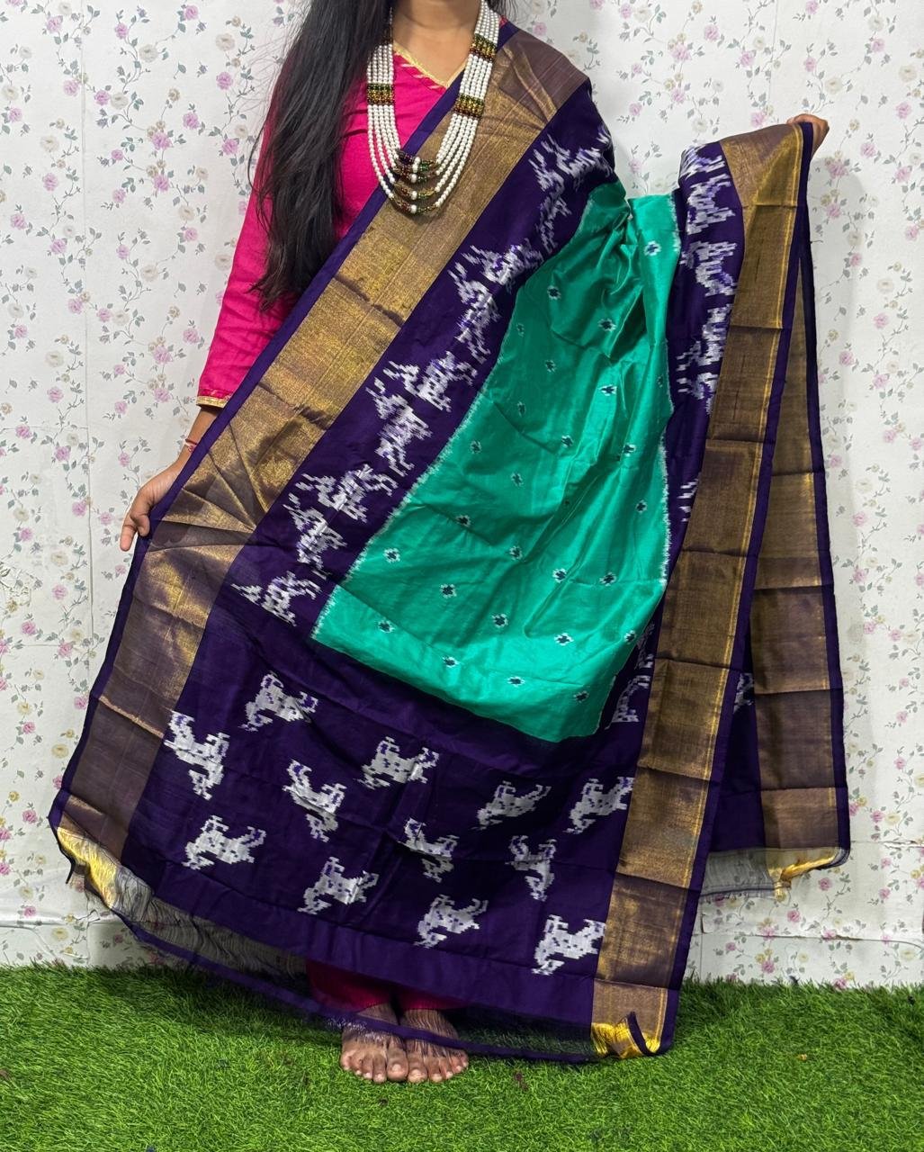 Ikat Dupatta - PSDHG17-ISDPDEZDD-08