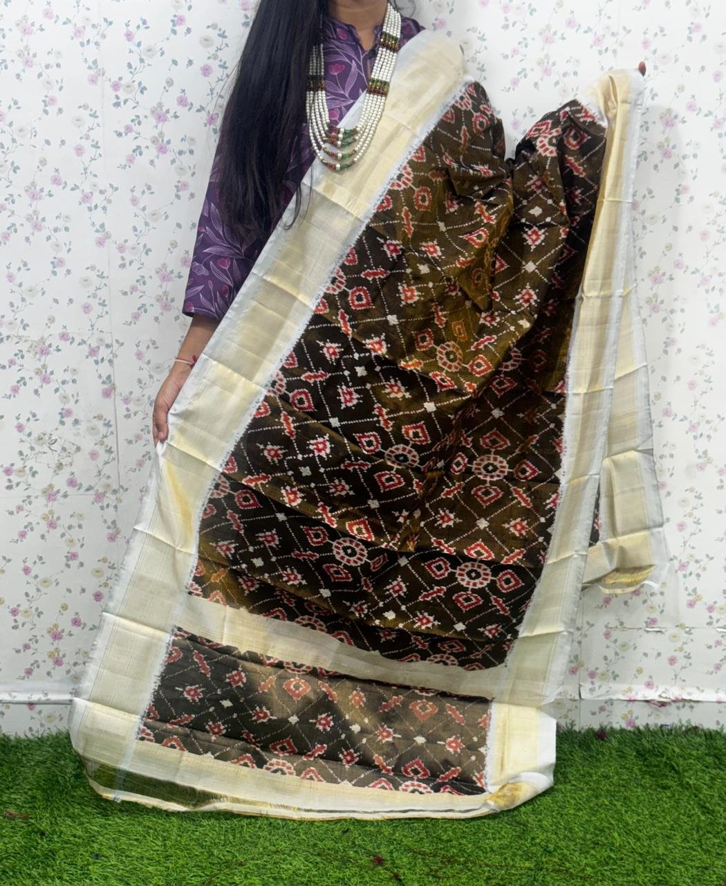 Ikat Dupatta - PSDHG21-ISDPDEZDD-01