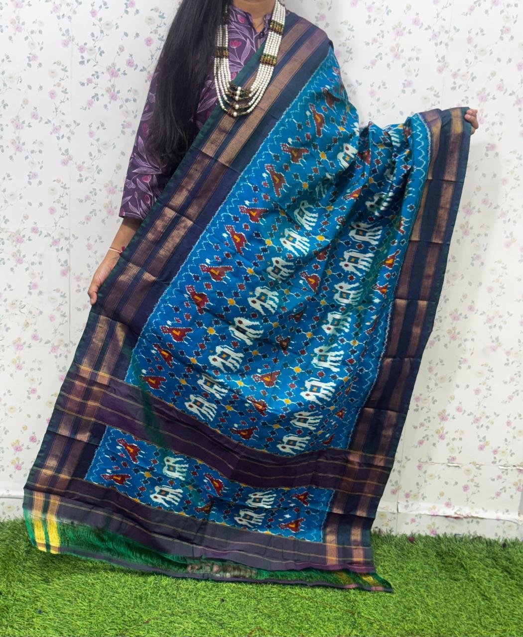 Ikat Dupatta - PSDHG21-ISDPDEZDD-02