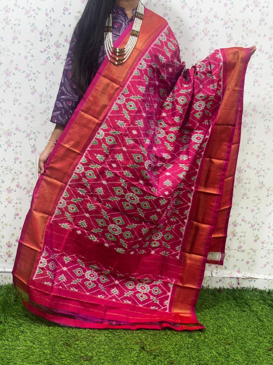 Ikat Dupatta - PSDHG21-ISDPDEZDD-04