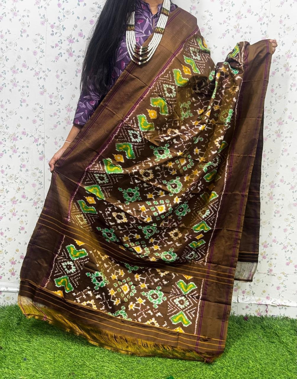 Ikat Dupatta - PSDHG21-ISDPDEZDD-05