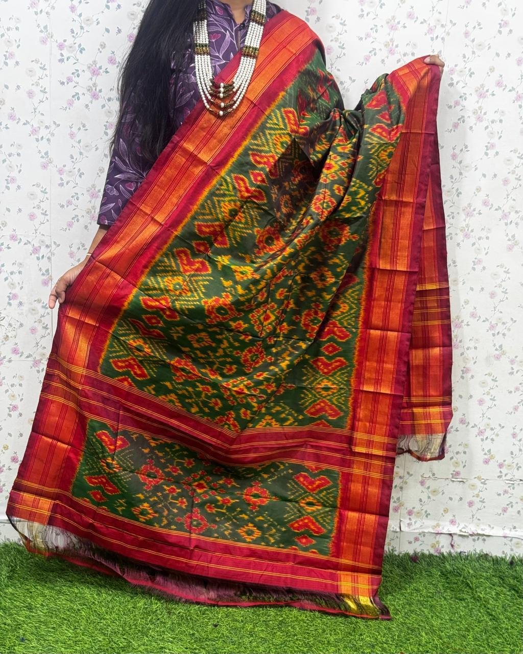 Ikat Dupatta - PSDHG21-ISDPDEZDD-08
