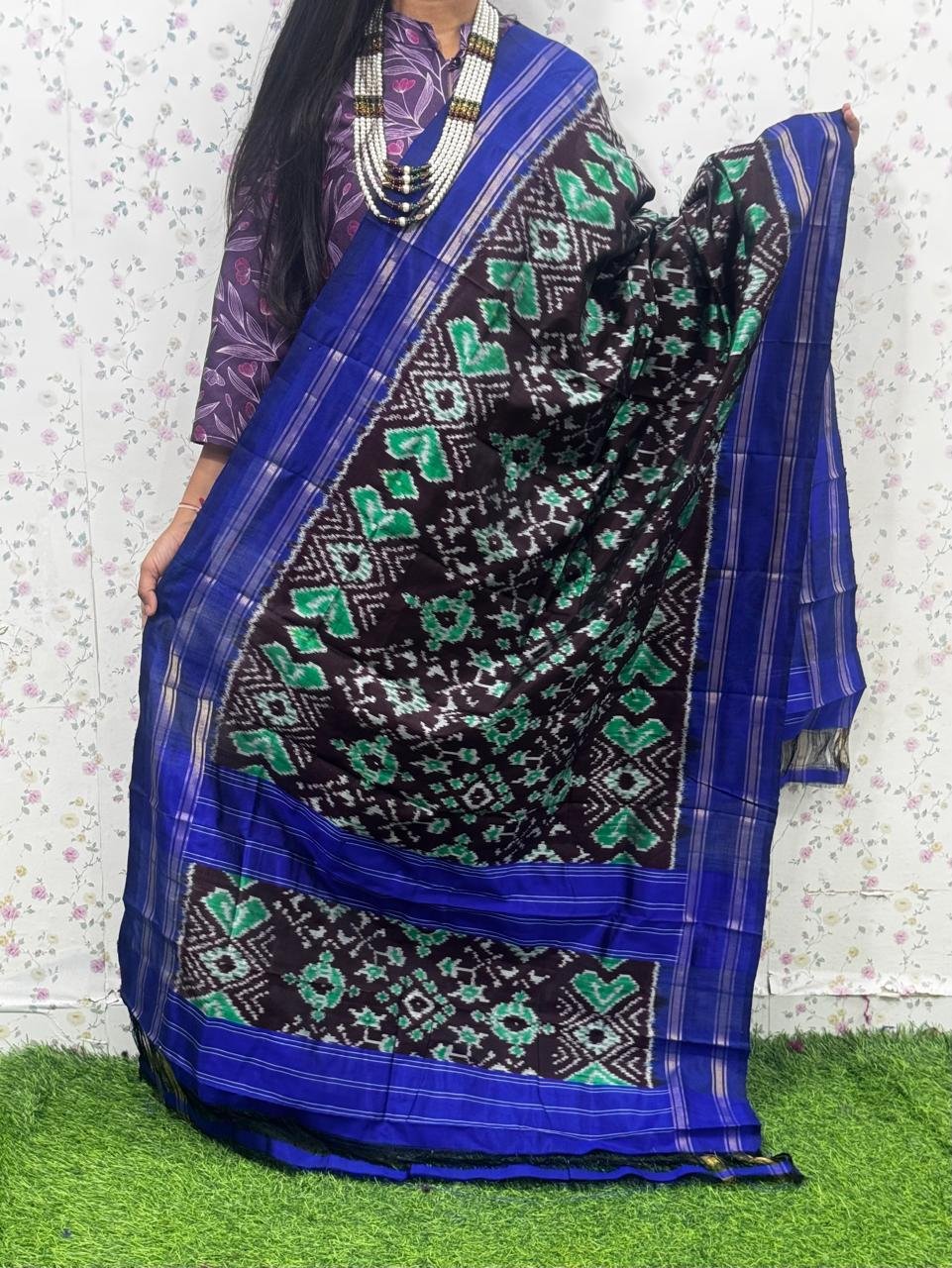 Ikat Dupatta - PSDHG21-ISDPDEZDD-09