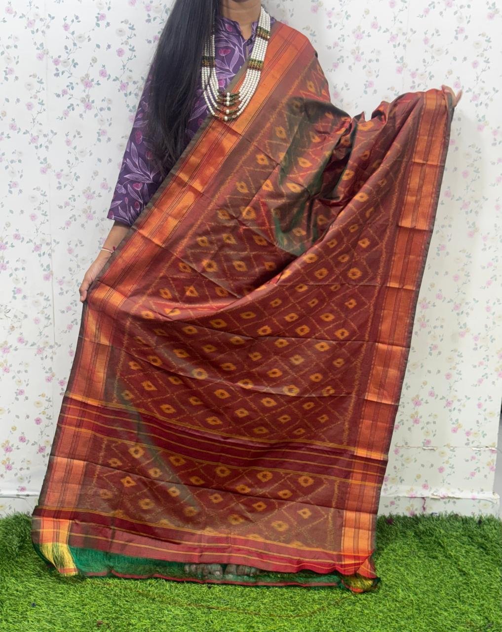 Ikat Dupatta - PSDHG21-ISDPDEZDD-10