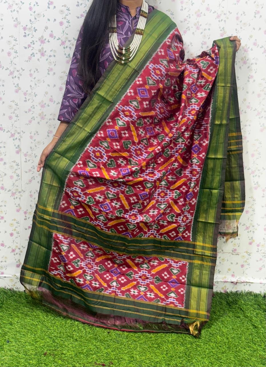 Ikat Dupatta - PSDHG21-ISDPDEZDD-11
