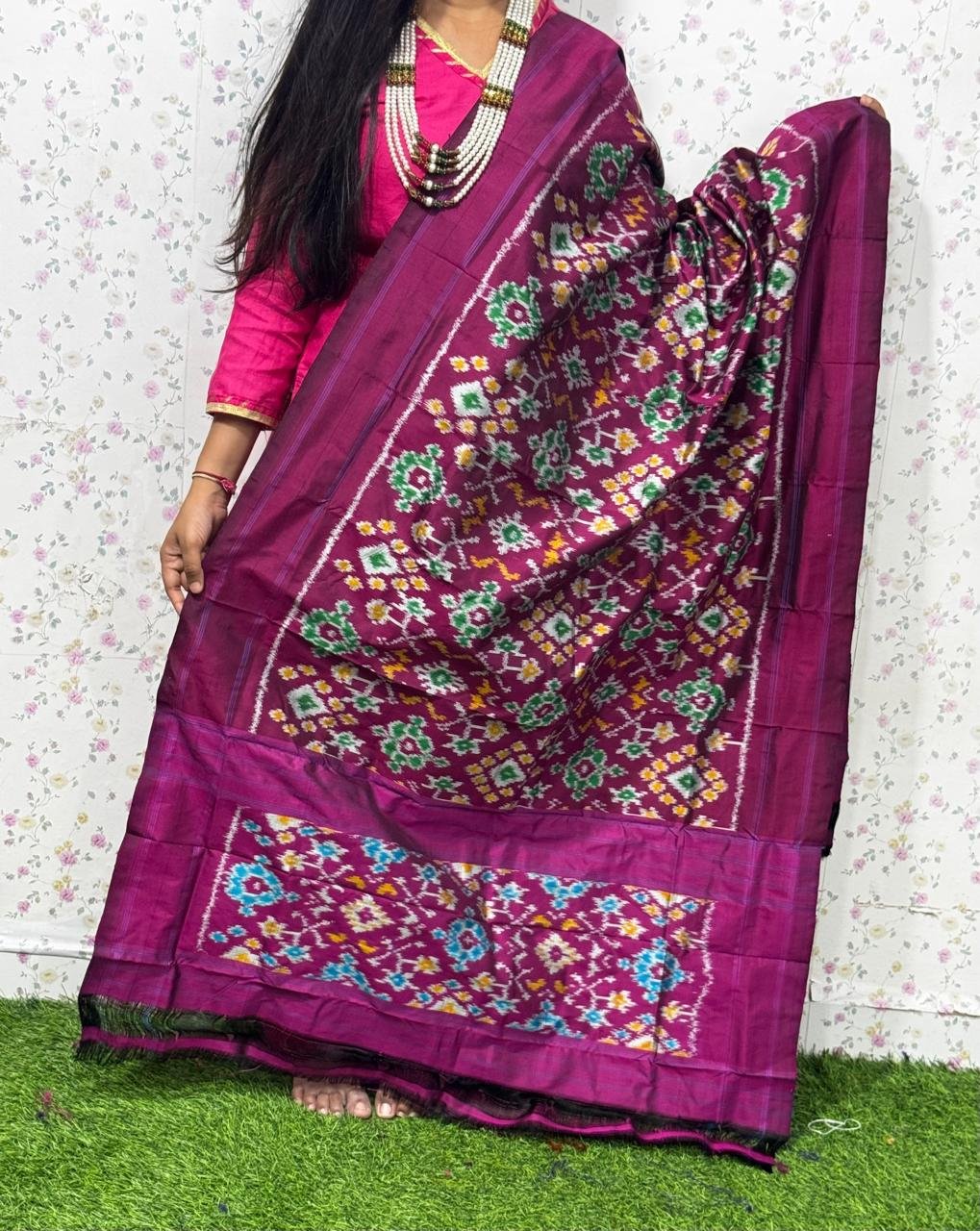 Ikat Dupatta - PSDHG21-ISDPDEZDD-17