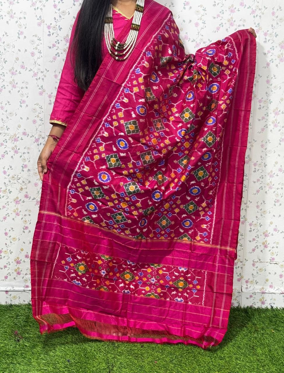 Ikat Dupatta - PSDHL04-ISDPDEZCD-11