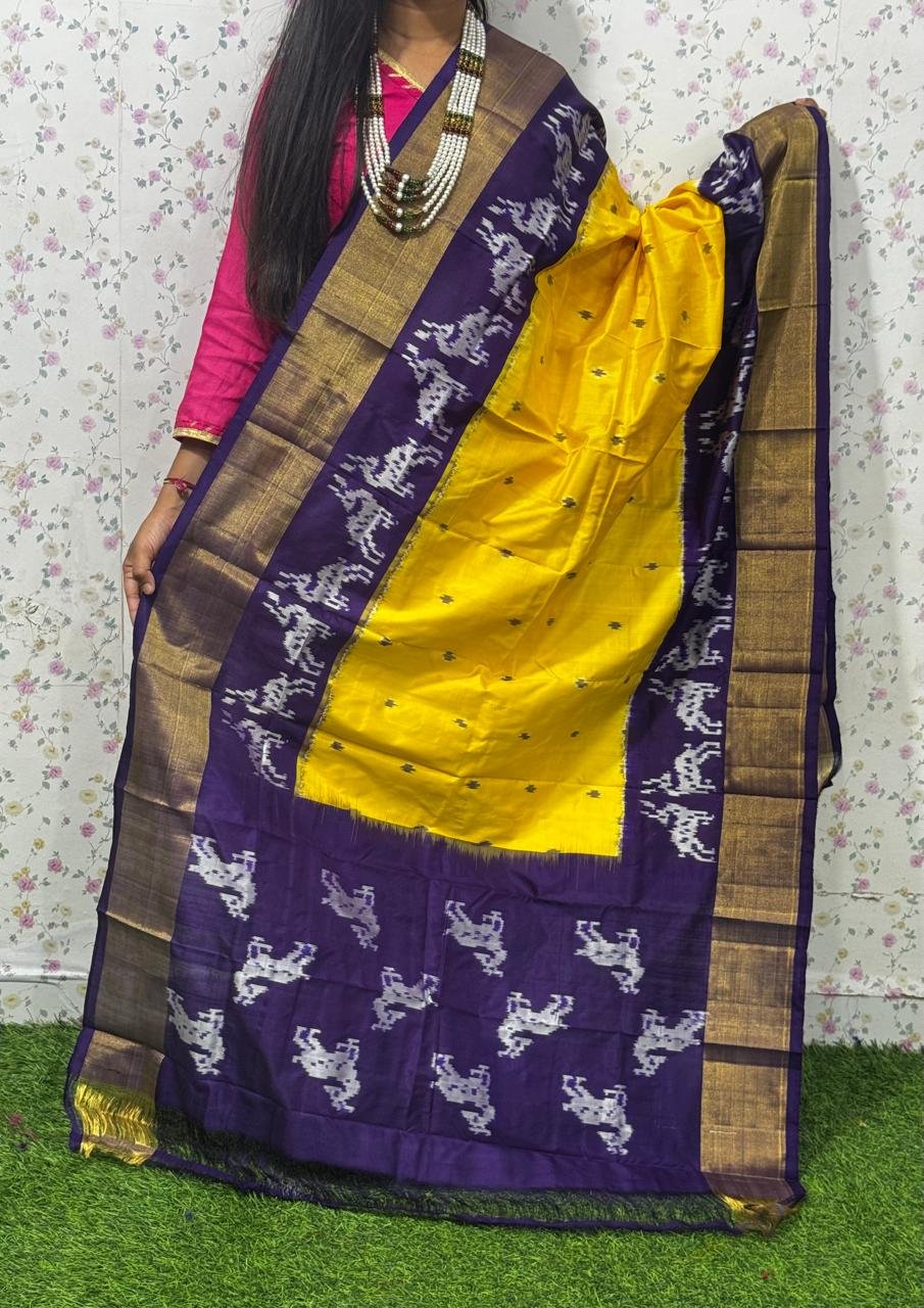 Ikat Dupatta - PSDHL04-ISDPDEZCD-23