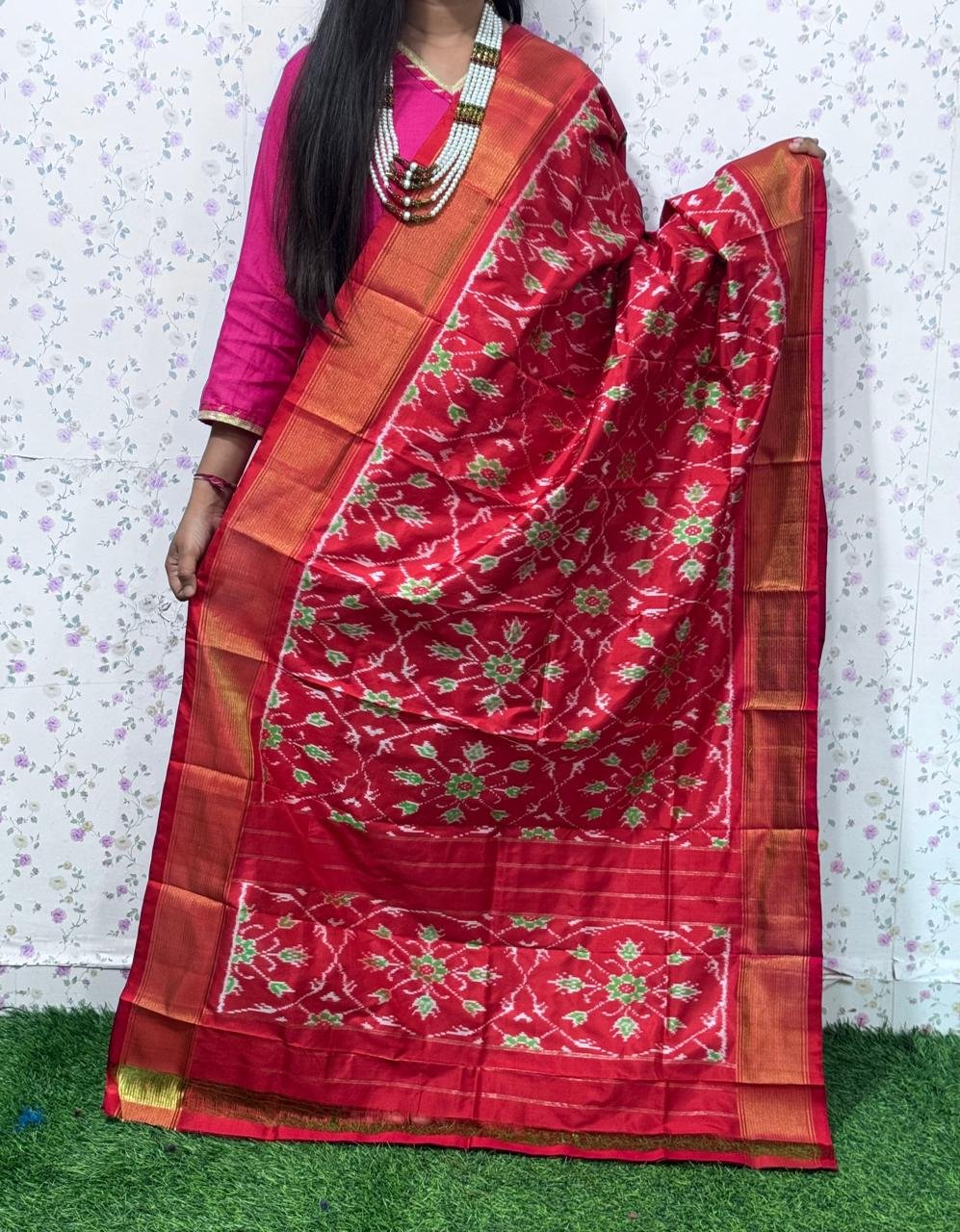 Ikat Dupatta - PSDHL04-ISDPDEZCD-30