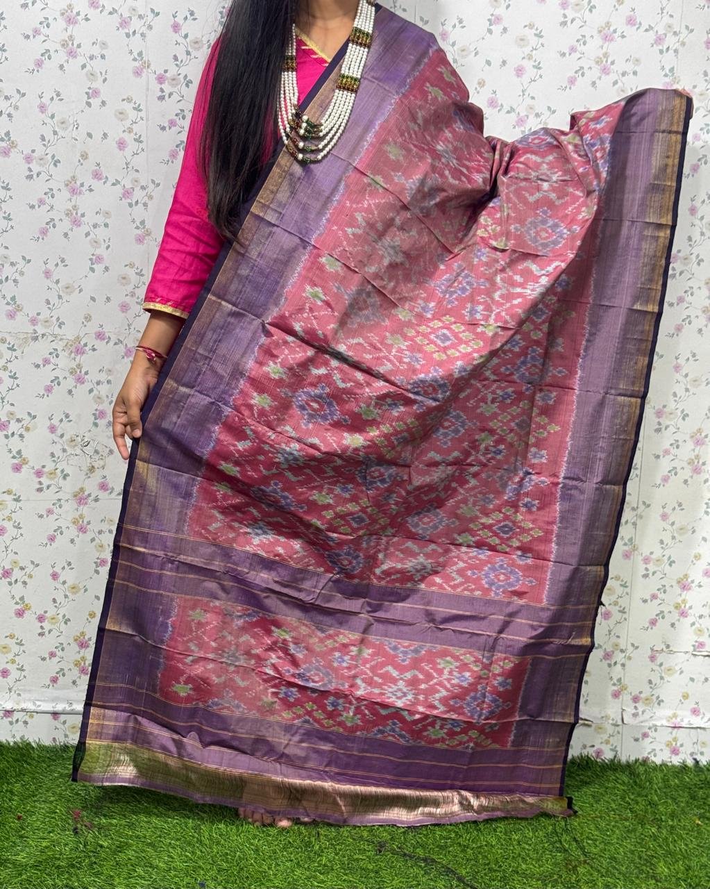 Ikat Dupatta - PSDHL04-ISDPDEZCD-58
