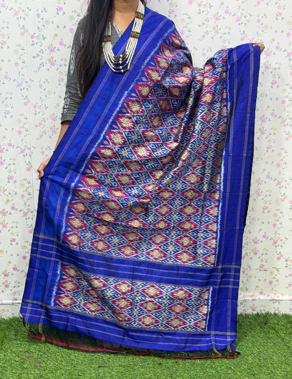 Ikat Dupatta - PSDHL21-ISDPDEZCD-02