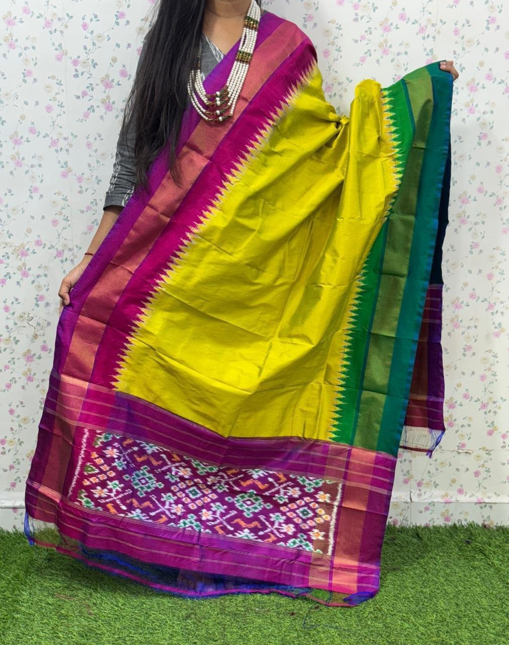 Ikat Dupatta - PSDHL21-ISDPDEZCD-03