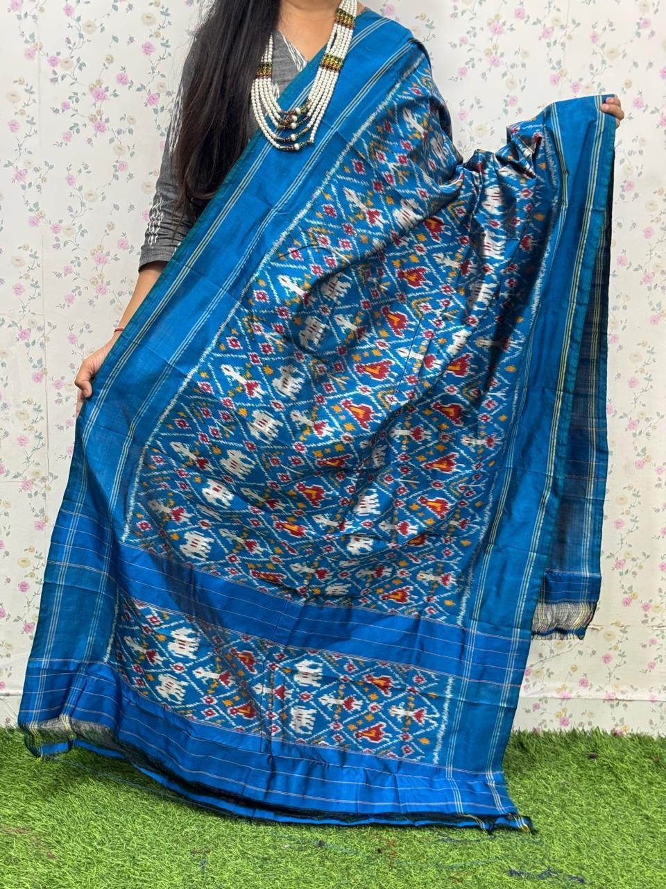 Ikat Dupatta - PSDHL21-ISDPDEZCD-20