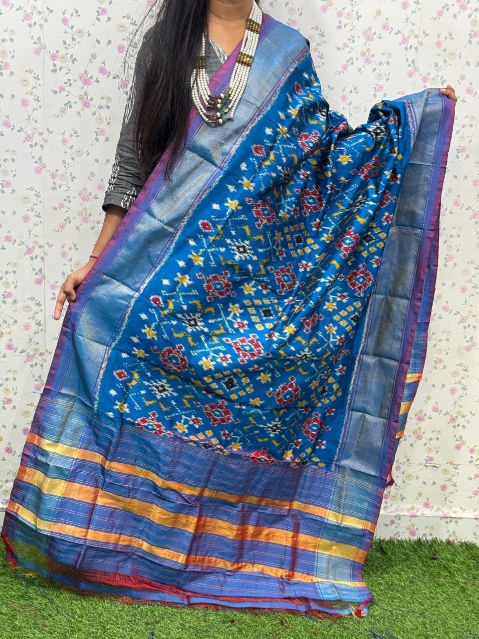 Ikat Dupatta - PSDHL21-ISDPDEZCD-23
