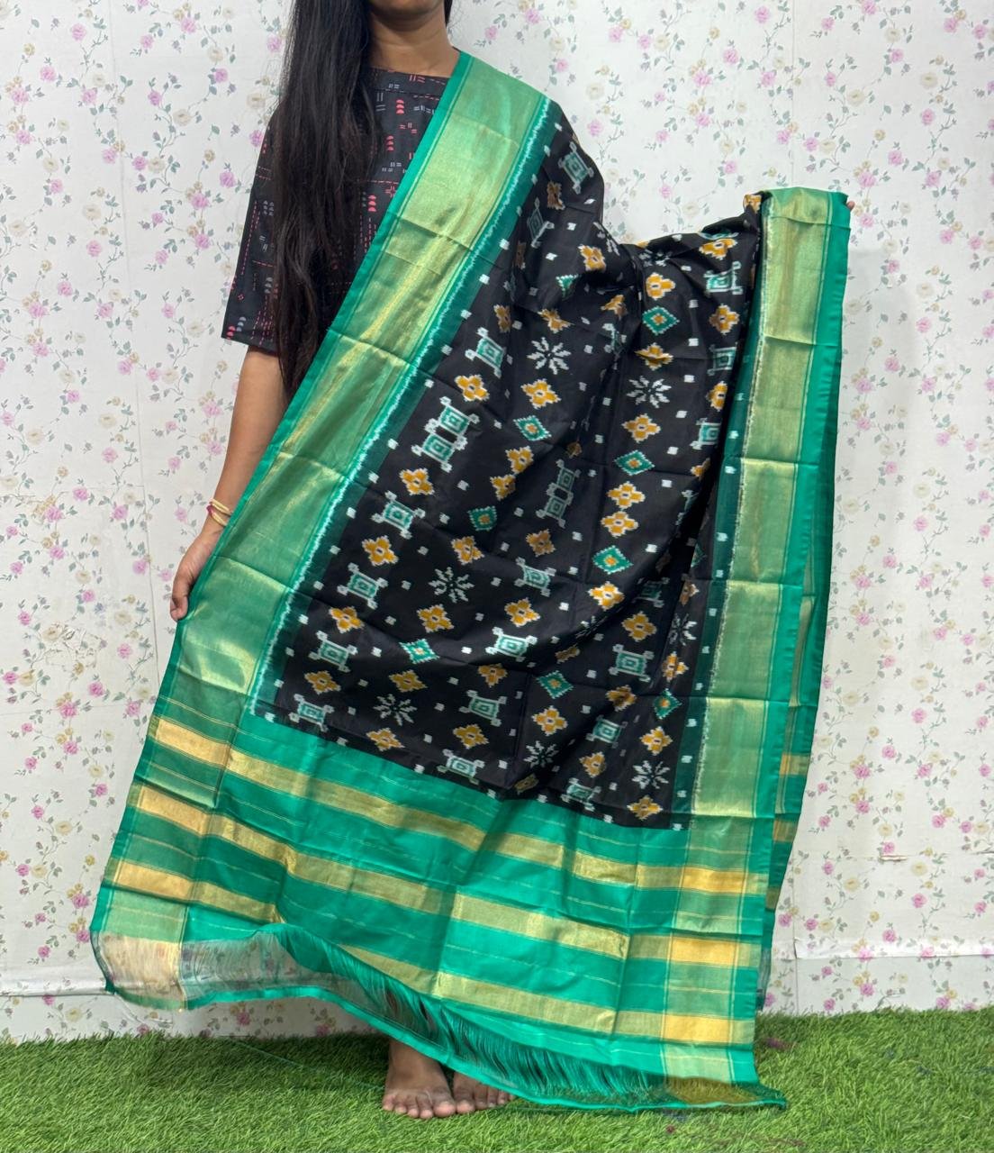 Ikat Dupatta - PSDHL21-ISDPDEZCD-27