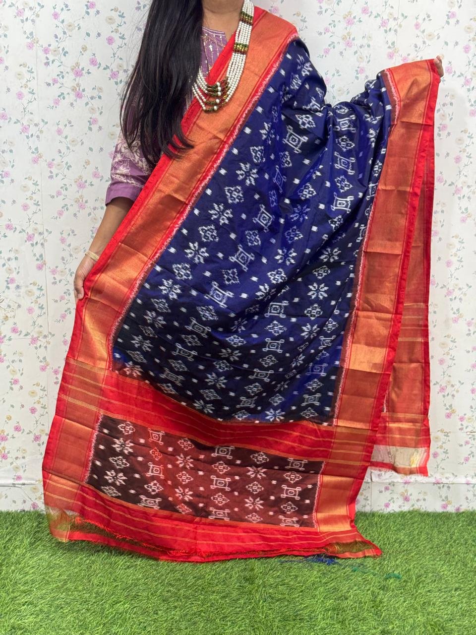 Ikat Dupatta - PSDHL21-ISDPDEZCD-31