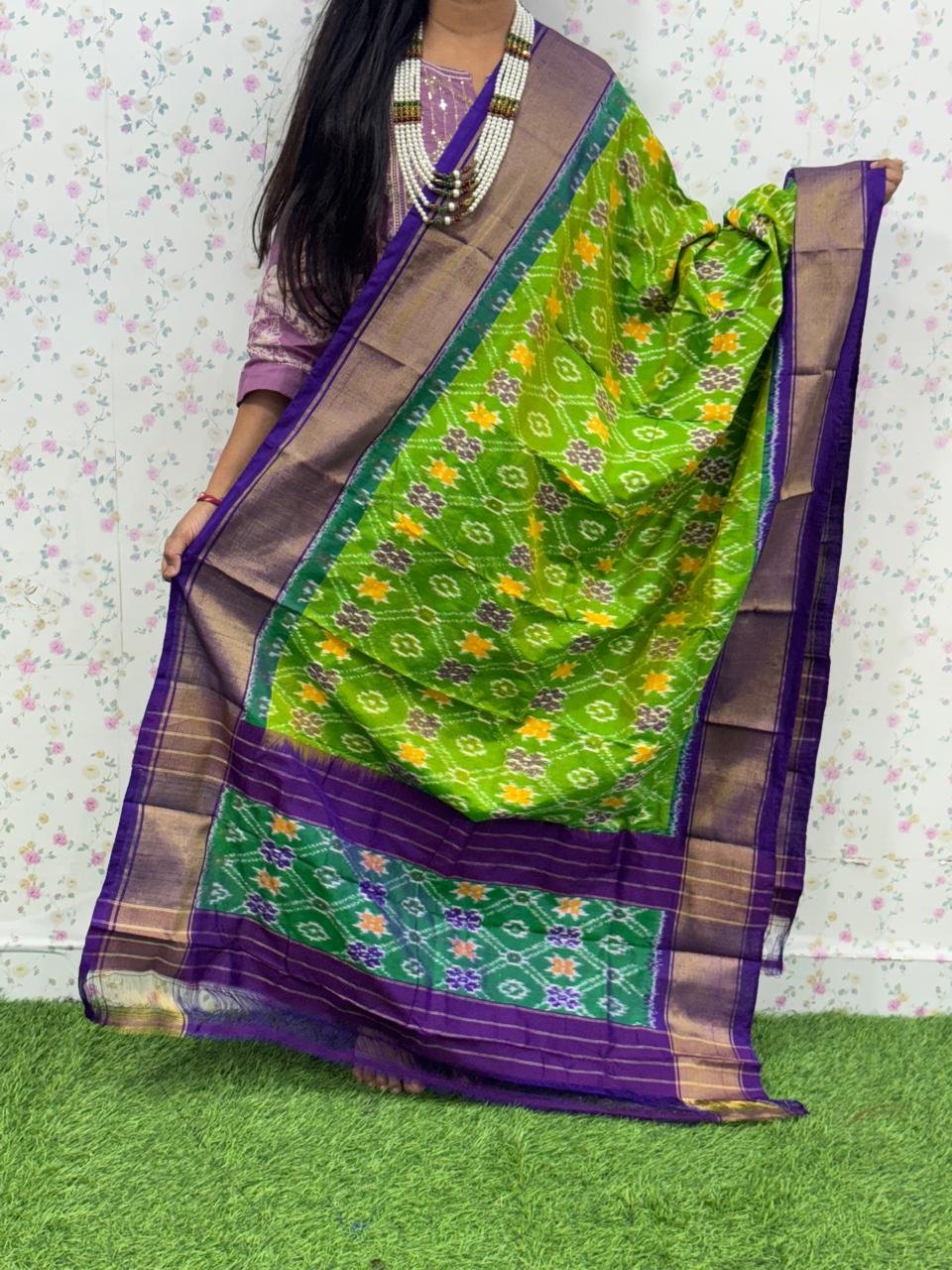 Ikat Dupatta - PSDHL21-ISDPDEZCD-34