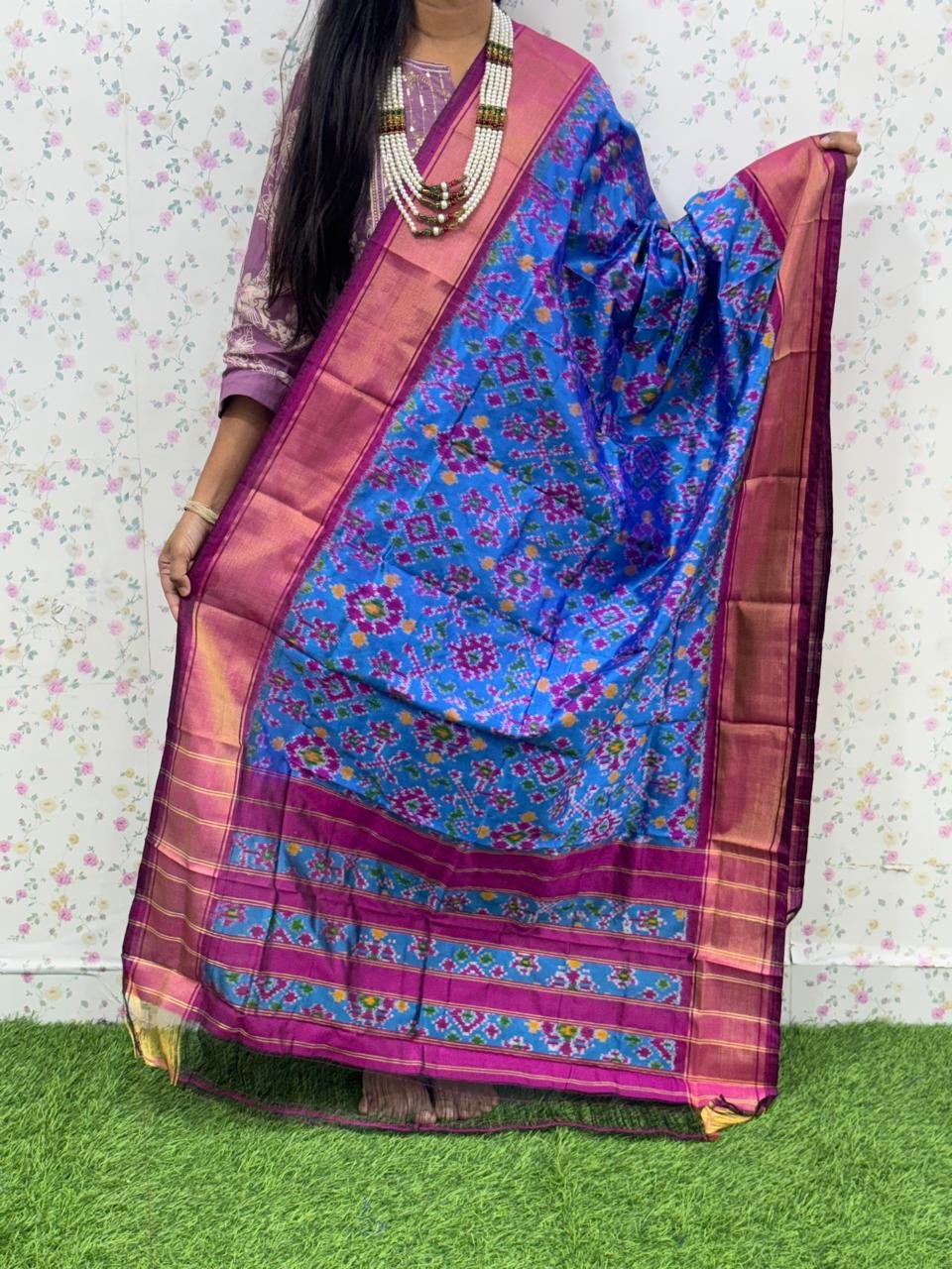 Ikat Dupatta - PSDHL21-ISDPDEZCD-42