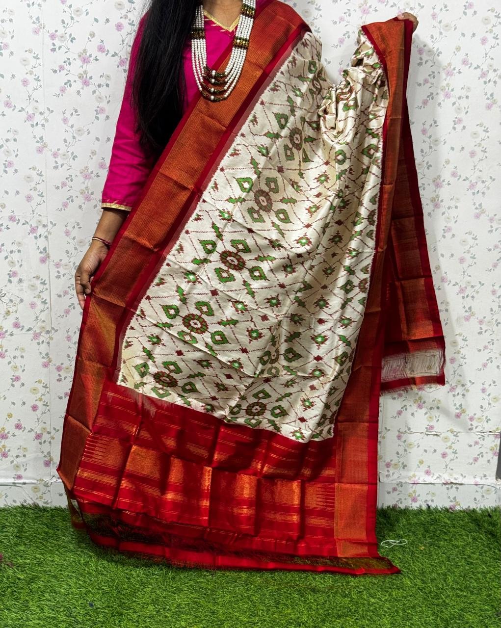 Ikat Dupatta - PSDHL21-ISDPDEZCD-45