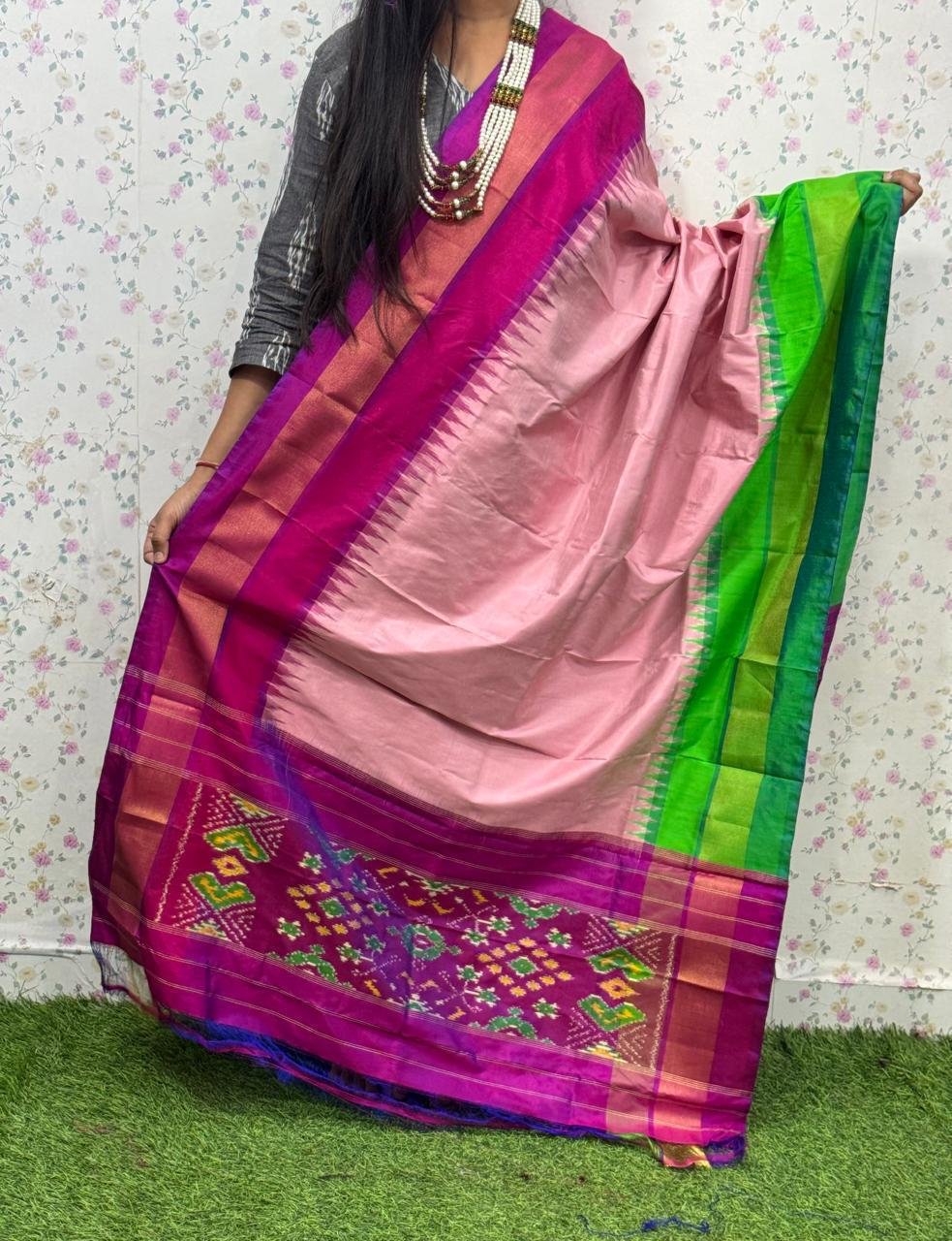 Ikat Dupatta - PSDHL31-ISDPDEZDD-12