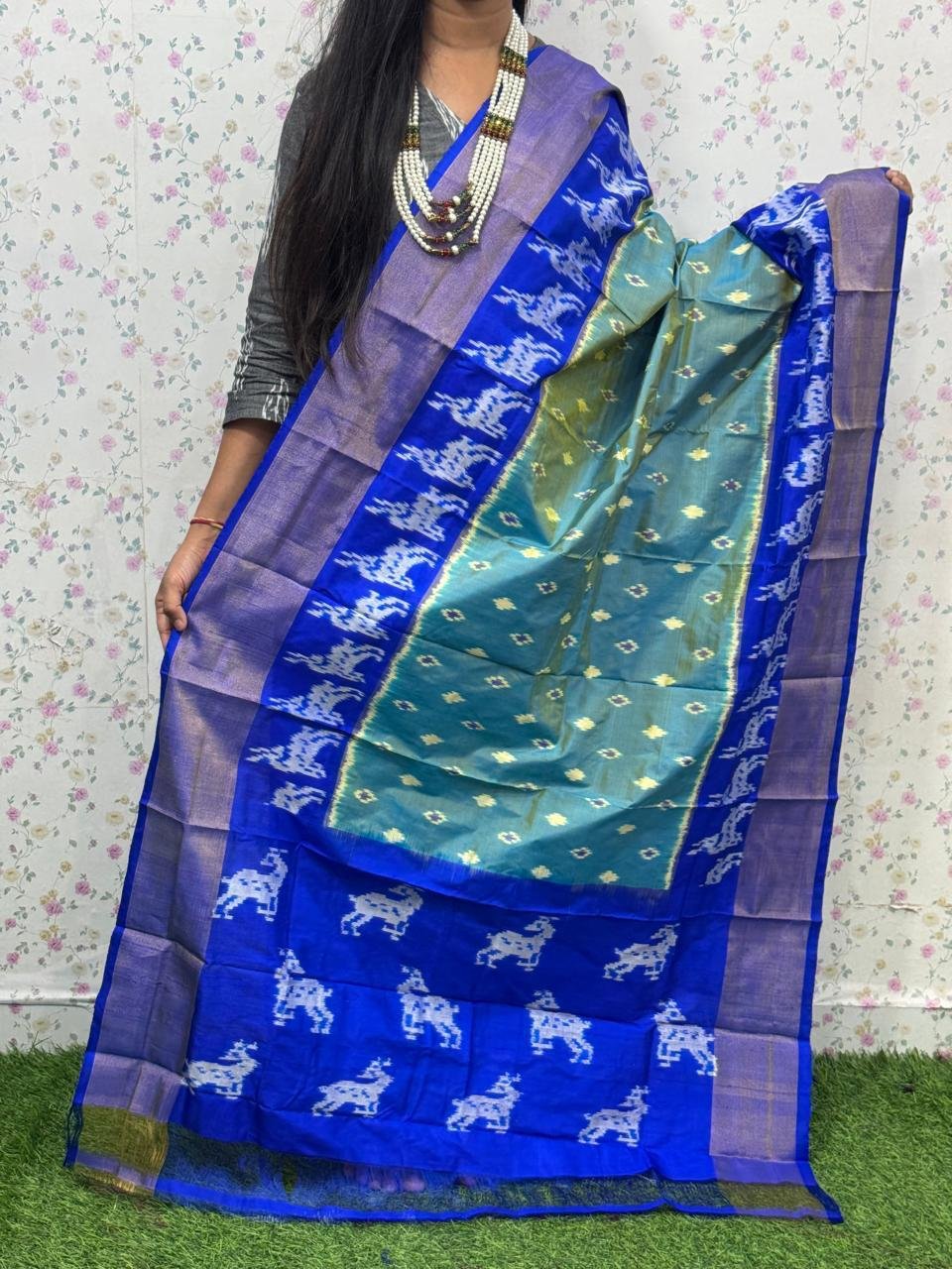 Ikat Dupatta - PSDHL31-ISDPDEZDD-13