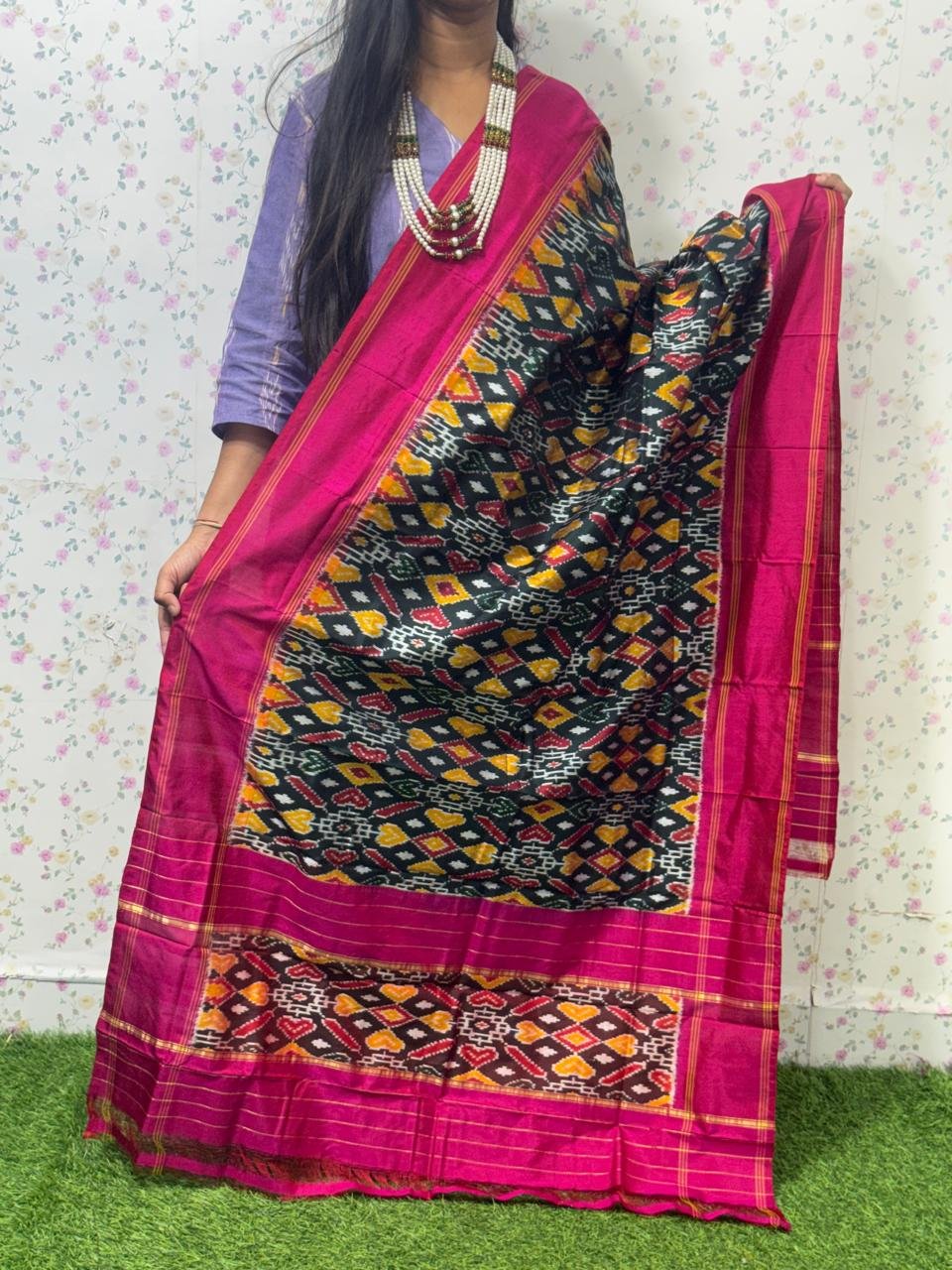 Ikat Dupatta - PSDHL31-ISDPDEZDD-39